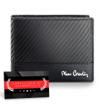 Pierre Cardin meeste nahast rahakott, must, RFID kaitse 323706