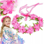 Roosa lillepael peapael merineitsi t&uuml;druku ornament