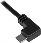 Laadimis- ja s&uuml;vendaamisjuhe Micro USB - STARTECH.COM - Vasaku nurga otsik - 0,25 mm&sup2; - 1 m