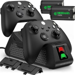 Xboxi kontrolleri laadija, koos 1800mAh akudega, USB laadimisdokk, laadimisjaam, akut&auml;itur, m&auml;ngutarvikute laadija