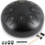 Keeltrumm 25cm, Metallist L&ouml;&ouml;kpill, Trumm, Must, Muusikainstrument, Meditatsioonitrumm