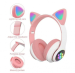 Happy People Bluetoothi ​​peakomplekti kassi k&otilde;rvad LED, roosa