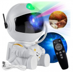 &Otilde;nnelikud inimesed andy LED-ist istuv astronaut - galaktikaprojektor