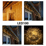 Happy people andy v&auml;listingimuse 100LED tuled &ldquo;tilgad&rdquo;, 4 m, soe valge flash