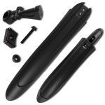 Jalgratta porilauad, komplekt 2 tk, ette ja taha, PP, must, MTB