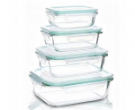 Klaasist toidukarbid GlassFresh, 4-osaline komplekt