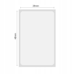 NIIMBOT D101 Sildetiketid 25x40mm L&auml;bipaistvad 160 tk Originaalid