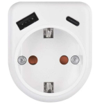 V&otilde;rgujaotur koos 1xUSB-A+1xUSB-C