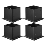 Posti aluse tugi Vevor QB-4in-4, 14x14x14 cm, 4tk