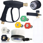 Komplekt Rosfix HD-Set &ndash; 300 Bar survep&uuml;stol, 5 Quick Connect d&uuml;&uuml;si, 1L vahtpihusti