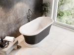 Vann Besco Ziva Glam Graphite, 160 x 75 cm, valge klik-klakiga, puhastatav pealt