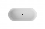 Vann Besco Lova Black&White Matt, 160 x 74 cm, koos klik-klak blackiga, puhastatav pealt