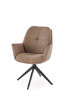 2 tooli komplekt Halmar K591, pruun/must