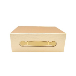 Kuldne kinkekarp sanga ja magnetiga, 33x25x12 cm