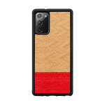 Man & Wood M4744B puidust &uuml;mbris Samsung Galaxy Note 20 jaoks &ndash; Herringbone Azalea Black