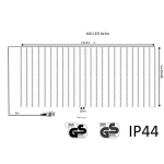 J&otilde;uluvanik 600 LED 6x3 m