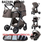 BAZARLAND30. Kaksuseline 3-in-1 Beebitool Kumb Auto Istme-Tool Nacelle Trio Tagasi Muudetav Reguleeritav K&otilde;rge Kvaliteet Looduslikud Rattad. &Scaron;OKOLAAD