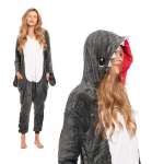 Naiste &uuml;hes t&uuml;kis Kigurumi pidžaama kombinesoon Onesie hall hai 145-155 cm S