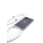 Aizmugurējais vāciņ&scaron; Evelatus Samsung A40 Case with rope White Stripes Transparent 4752192031695 ESA40CWRWH (4752192031695)