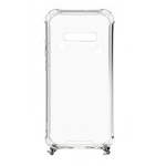 Evelatus Samsung Galaxy S10 silikoon&uuml;mbris, l&auml;bipaistev ja kaelakeega TPU rihmaga, h&otilde;bedane