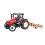 Suurbritannia Massey Ferguson 6290 traktor kultivaatoriga 1:32