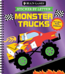 Brain Games - Sticker by Letter: Monster Trucks, Brain Games - Sticker by Letter: Monster Trucks