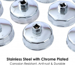 Topway 25-osaline 1/2 tolli &otilde;lifiltri korkide komplekt, roostevabast terasest &otilde;lifiltri v&otilde;ti, &otilde;lifilter, v&otilde;tme eemaldamise t&ouml;&ouml;riist garaaži, autoremondi jaoks