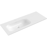 Kraanikauss Mexen Vela, Left, 121 x 46,5 cm, White glossy