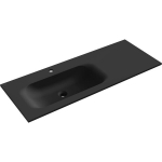 Kraanikauss Mexen Vela, Left, 121 x 46,5 cm, Black matt