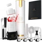 Blender BarDeluxe baarmeni komplekt retseptiraamatuga, valge