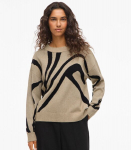 Vila Naiste kampsun 14107347*01, beež/must 5715361726418