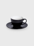 Homla tass ja alustass Siena, must, 240 ml