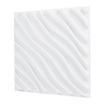 3D seinapaneelid 12 tk, valge PVC