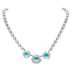 Naiste kaelakee Diamond Sky &bdquo;Glare (Aurore Boreale)&ldquo; koos Swarovski kristallidega