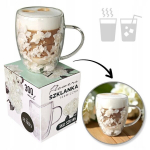 Termoklaasist lilledega kruus 300 ml