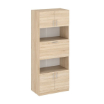 Shkaf-29 riidekapp 195 &times; 80 &times; 46,4, Sonoma tamm