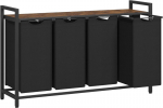 Pesukorv, 115.6x33x72.5 cm, pruun ja must