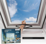 Yangte putukav&otilde;rk katuseakendele (130 &times; 150 cm, must)