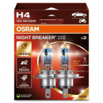 Halogeenpirnid H4, 60/55 W, 12V, NIGHT BREAKER 220 seeria