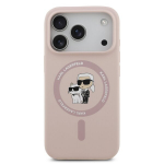 Karl Lagerfeldi silikoon Karl and Choupette MagSafe &uuml;mbris Apple iPhone 17 Pro-le