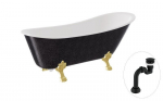 Vann Besco Olaya Glam 160, Graphite+Gold, sifooniga Klik-klak Black