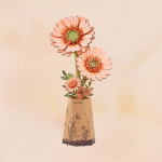 3D puidust pusle, Heleoranž Gerbera, Rolife, TW111