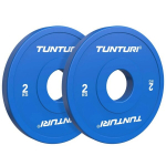 Raskuskettad TUNTURI Platinum Fractional Plates, Blue, 50mm, 2 x 2 kg