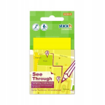 Hopax l&auml;bipaistvad kleepuvad lehed 76x51mm, 50 tk, kollane