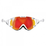 Suusaprillid Casco FX-70 Carbonic, valged/oranžid