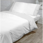 Voodilina komplekt - Hosteline - Monaco NORDICO - Valge - 180 cm voodi - 260x240 cm - 4 t&uuml;kki - Mitmev&auml;rviline - &Uuml;hev&auml;rviline muster