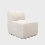 Homla Svela elutoa tugitool, liivakarva polsterdus