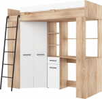 Narivoodi Meblocross Floor P, 200x80 cm, pruun/valge