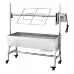 Rotisserie grill 113,5x44,2x112,3 cm roostevaba teras v&auml;lik&uuml;psetus