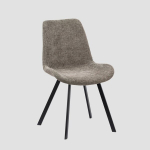 Homla SILLA pruun s&ouml;&ouml;gitool &ndash; kaasaegne mugavus elegantses metallraamis